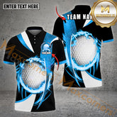 Maxcorners Golf Wind Blade Multicolor Option Customized Name, Team Name 3D Polo Shirt (6 Colors)