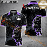 Maxcorners Bowling Panther Multicolor Options Personalized Name, Team Name 3D Shirt (4 colors)