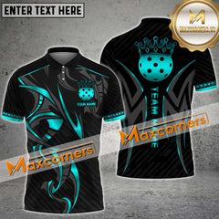 Maxcorners Pickleball Multicolor Premium Pattern Personalized Name, Team Name 3D Shirt