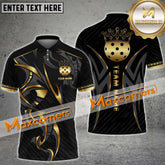 Maxcorners Pickleball Multicolor Premium Pattern Personalized Name, Team Name 3D Shirt