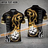 Maxcorners Pickleball Multicolor Crown Premium Pattern Personalized Name, Team Name 3D Shirt