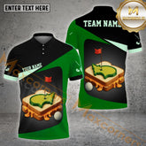 Maxcorners Pimento Cheese Pattern Golf Ball Multicolor Options Personalized Name, Team Name 3D Shirt (4 Colors)