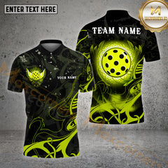 Maxcorners Pickleball Ball Beautiful Swings Pattern Customized Name, Team Name 3D Shirt (4 colors)
