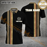 Maxcornera Golf Customized Name Golf Player Retro Pattern Multicolor Sport Jersey Pattern Custom 3D Polo Shirt (4 Colors)