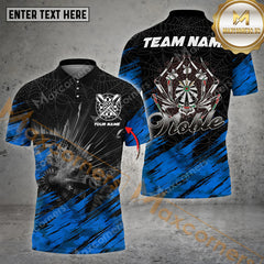 Maxcorners Darts Spider Pattern Color Options Personalized Name, Team Name Unisex 3D Shirt