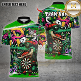Maxcorners Dartboard Multicolor Options Personalized Name, Team Name 3D Shirt (4 Colors)