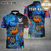 Maxcorners Dartboard Multicolor Options Personalized Name, Team Name 3D Shirt (4 Colors)