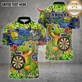 Maxcorners Dartboard Multicolor Options Personalized Name, Team Name 3D Shirt (4 Colors)