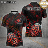 Maxcorners Dynamic Darts Jersey Multicolor Options Personalized Name, Team Name 3D Shirt (4 Colors)