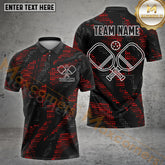 Maxcorners Dynamic Dotted Pickleball Jersey Multicolor Options Personalized Name, Team Name 3D Shirt (4 Colors)