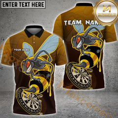Maxcorners Darts Shirt Bee Dartboard Personalized Name, Team Name 3D Shirts