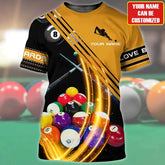 Maxcorners Light Billiards Multicolor Option Personalized Unisex Shirt (4 Colors)