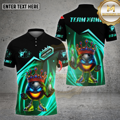 Maxcorners Bowling Shirt Bowling Ball Crown Ver2 Multioptions Personalized Name, Team Name Unisex 3D Shirt (4 Colors)