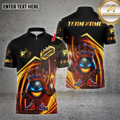 Maxcorners Bowling Shirt Bowling Ball Crown Ver2 Multioptions Personalized Name, Team Name Unisex 3D Shirt (4 Colors)