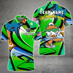 Maxcorners Billiards Never Give Up Multicolor Options Personalized Name, Team Name 3D Shirt KH