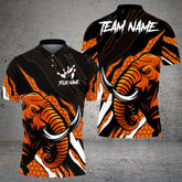 Maxcorners Bowling Shirt Angry Tiger Claw Slash Pattern Multicolor Options Personalized Name, Team Name 3D Shirt For Brittany