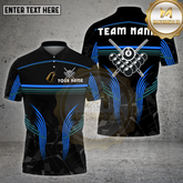 Maxcorners Billiards Modern Stripes 8 Ball Multicolor Options Personalized Name, Team Name Unisex 3D Shirt