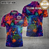 Maxcorners Dart Shirt Neon Tiger Hoodie Graffiti Multioptions Personalized Name, Team Name Unisex 3D Shirt (4 Colors)
