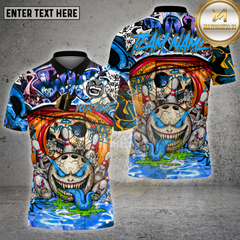 Maxcorners Bowling Graffiti Monster Urban Style Multioptions Personalized Name, Team Name Unisex 3D Shirt (4 Colors)