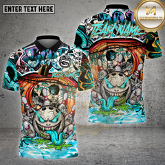 Maxcorners Bowling Graffiti Monster Urban Style Multioptions Personalized Name, Team Name Unisex 3D Shirt (4 Colors)