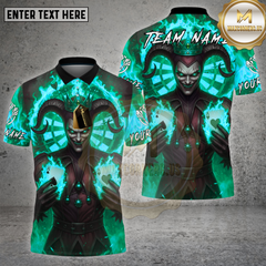 Maxcorners Darts Shirt Devil Joker Inferno Cards Multioptions Personalized Name, Team Name Unisex 3D Shirt (4 Colors)