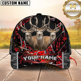 Maxcorners Triple Buck Deer Honeycomb Military Camo Custom Name 3D Cap (4 Colors)