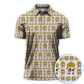 Maxcorners Funny Pattern Golf Shirt For Men, Christmas Golf Shirt, Golf Gift For Golfer