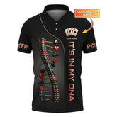 Maxcorners Custom Poker Shirts, Custom Poker Chips In My DNA T Shirt, Poker Gift for LoverLM1009