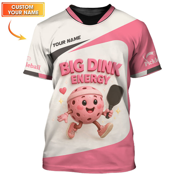 Maxcorners Big Dink Energy Pickleball Shirt, Pickleball Shirts For Women's, Gift For Pickleball Lover LM0509