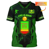 Maxcorners Life Is Good Pickleball Makes It Better, Custom 3D Pickleball Shirt, Funny Sport Tee, Gifts for Pickleball Lovers LM0509