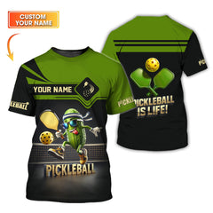 Maxcorners Pickleball Is Life Custom Pickleball Shirt, Funny Pickleball Shirts, Gifts For Pickleball Players LM0509