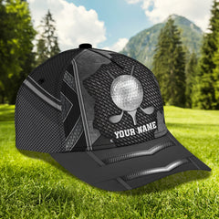 Maxcorners 3D Classic Cap Golf 6 Personalized Name Cap LM0402