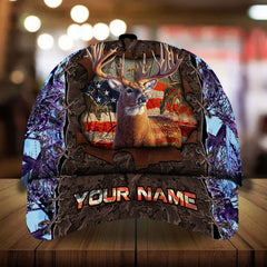 Maxcorners ewenig Deer Hunting Camouflage Pattern 3D Multicolor Personalized Cap