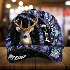 Maxcorners Huntaholic Amazing Deer Hunting Camo Pattern 3D Multicolor Personalized Cap