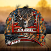 Maxcorners Florapunk Cracked Flag Deer Hunting Camo Pattern 3D Multicolor Personalized Cap