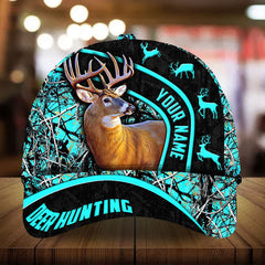Maxcorners Eternity Ancient Deer Hunting Camo Pattern 3D Multicolor Personalized Cap
