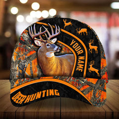Maxcorners Eternity Ancient Deer Hunting Camo Pattern 3D Multicolor Personalized Cap