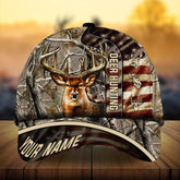 Maxcorners Colorful Deer Hunting Personalized Hats 3D Multicolored