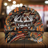 Maxcorners Unique Cracked Bow Deer Hunting Camo Pattern 3D Multicolor Personalized Cap
