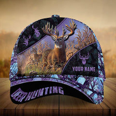 Maxcorners Majestic Of Ancient Deer Pattern Deer Hunting 3D Multicolor Personalized Cap