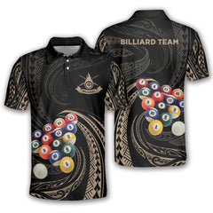 Maxcorners Roll Tribal Billiard Personalized Name Unisex Shirt