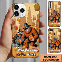 Maxcorners Autumn Bigfoot Turkey Bowling Personalized 3D Phone Case
