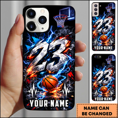 Maxcorners Basketball Number 23 Lightning Jersey Personalized 3D Phone Case