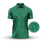 Maxcorners Golf Postures Pattern Golf Polos, Funny Golf Shirt ForMen’s, Crazy Golf Shirts For Golfers
