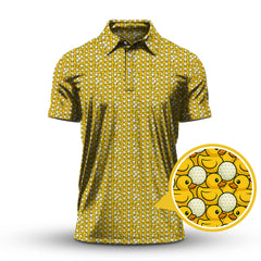 Maxcorners Duck Golf Shirt For Golfer, Funny Pattern Golf Shirt, Crazy Golf Shirt For Men