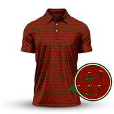 Maxcorners Christmas Golf Shirt, Funny Pattern Golf Shirt, Xmas Golf Shirt For Golfer