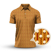 Maxcorners Hot Dog Golf Shirt, Funny Pattern Golf Shirt, Crazy Golf Shirt For Men