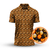 Maxcorners Pattern Golf Shirt For Golfer, Halloween Golf Shirt, Crazy Golf Shirt For Men