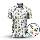 Maxcorners Whiskey Golf Shirt, Pattern Golf Polos For Men's, Golf Gift For Golfers