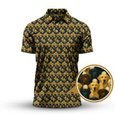 Maxcorners Labrador Golf Shirt For Men, Pattern Dog Golf Shirt For Golfer, Crazy Golf Shirt